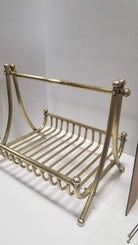 Turn of the Century Brass Newspaper Rack 1910s
