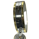 High Style Brass & Chrome Florescence Magnifying Vanity/Jewelry Mirror