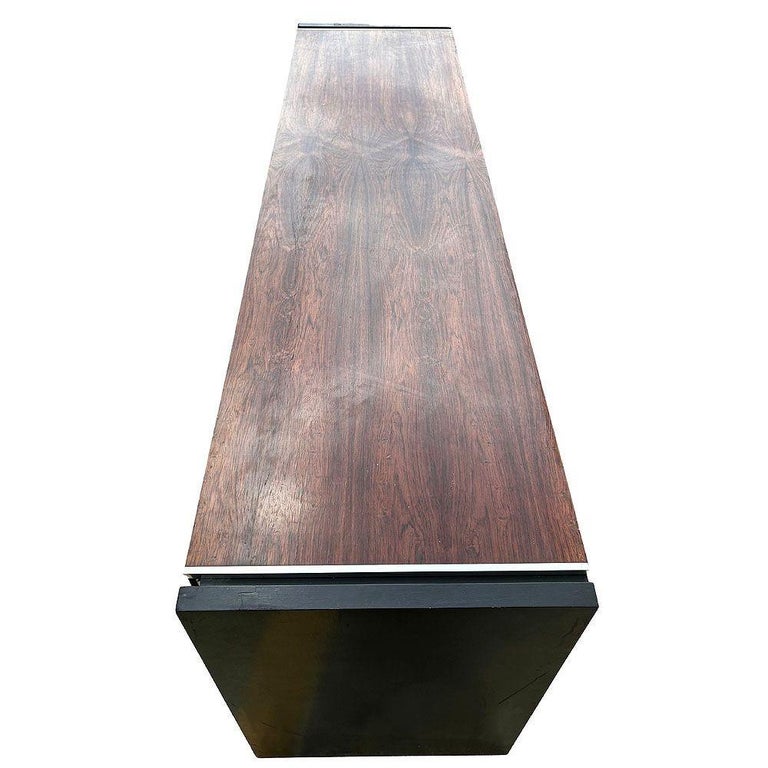 Mid-century Rosewood & Chrome Dresser by Robert Baron for Glenn of California