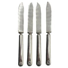 Late Victorian Rodgers Meriden Conn Shell Design Dessert Luncheon Knife Set of 4