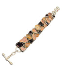 Garnet Cluster 925 Sterling Silver Fashion Jewelry 8" Inch Bracelet