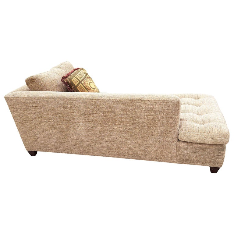 Vintage Tufted Dunkirk Right Arm Chaise Lounge