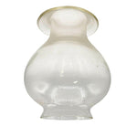 Victorian Clear Glass Oil Lamp Fluted Hurricane Shade