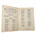 1938 SS Mariposa Artwork by Frank Mcintosh Guest List for Matson Lines