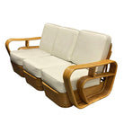 Restored 5-Strand Rattan "Double-Speed" Arm Sofa & Lounge Chair Living Room Set
