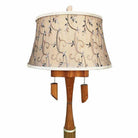 Restored High Style Koa Wood & Rattan Sculptural Floor Lamp w Ricemat Wrap, Pair