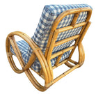 Restored Mid-century Double Strand Full Round Rattan Lounge Chair
