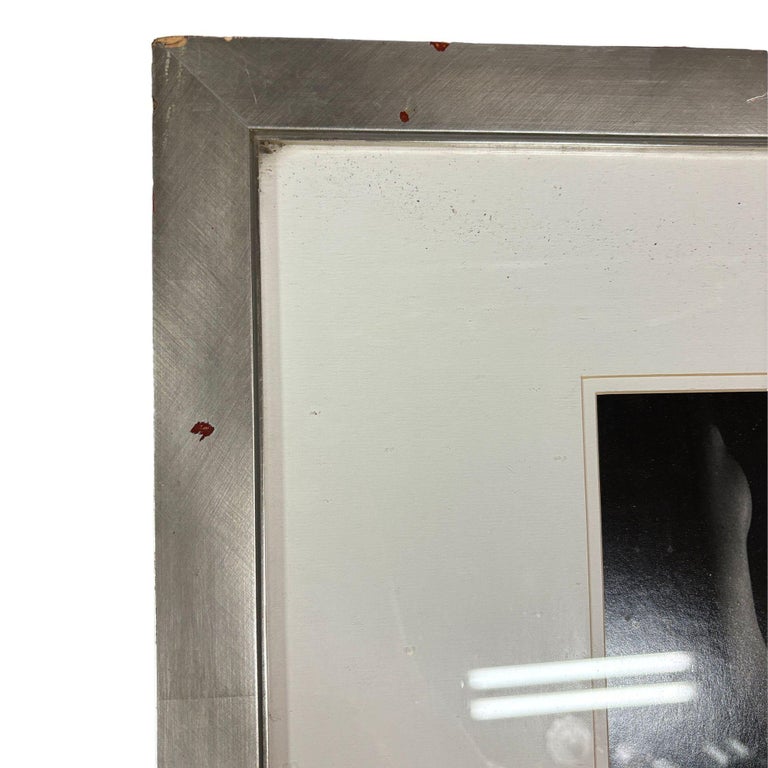 Framed Black and White Photography Print of Nude Figure