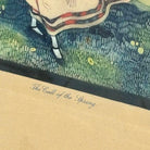 Framed "The Call of the Spring" Watercolor Scenic Lithograph by Jennie Harbour
