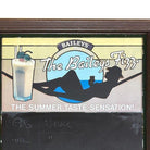 The Bailey's Fizz Female Silhouette in Hammock Chalkboard Bar Sign