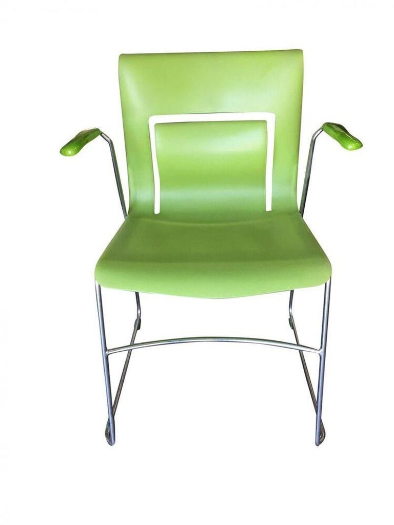 Green Stylex "Rhythm" Armchair by Sava Cvek, Pair