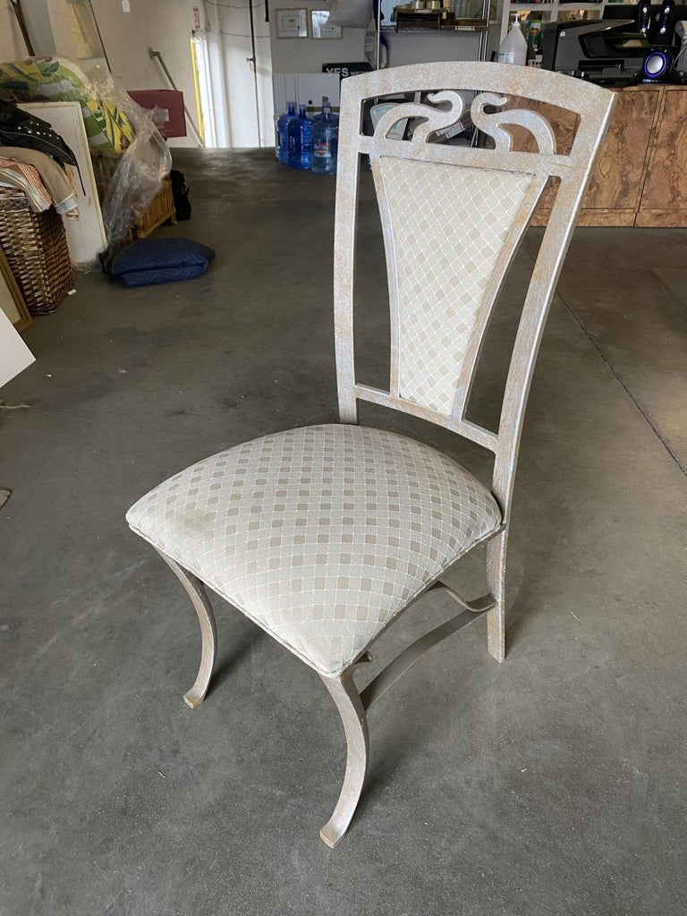 High Style Formal Dining Steel Side Chair, Set of 4