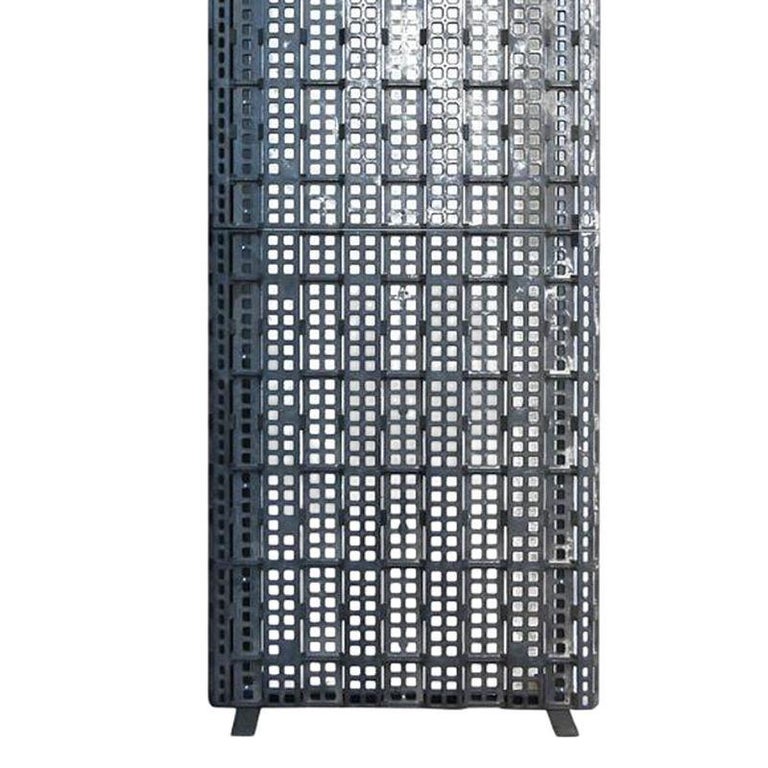 Unique 8' Tall Post Modern Resin Composite Industrial Loft Screen Wall Divider