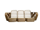 Restored Six-Strand Square Pretzel Sofa & Lounge Chair Livingroom Set