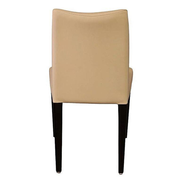 Dakota Jackson Pull Up "Iko" Sculpted Leather Side Chair