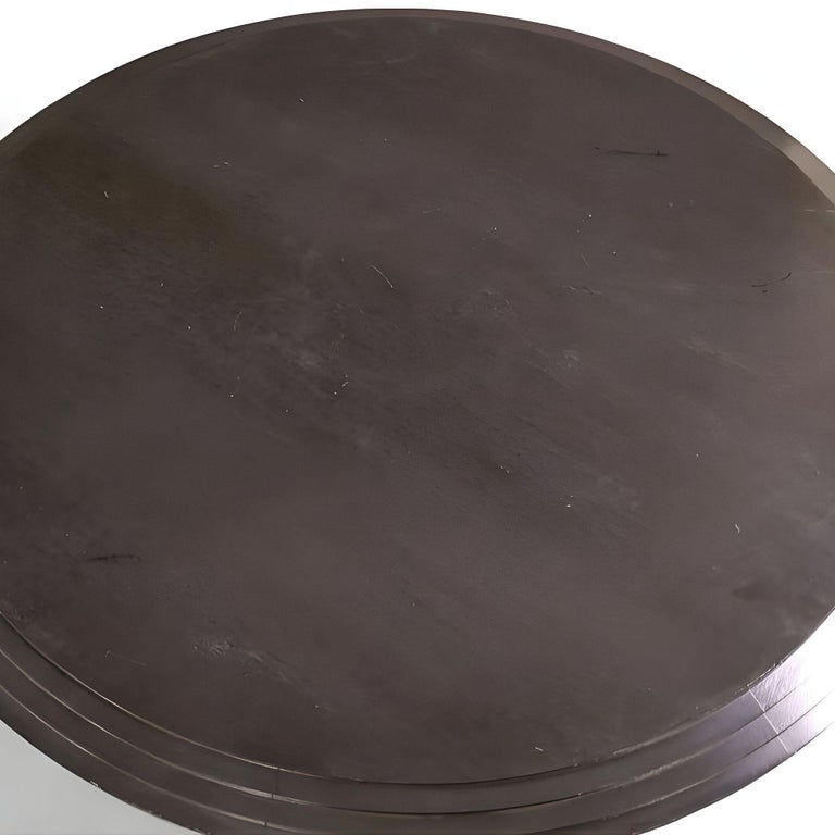 Dakota Jackson "Ocean" Round Honduran Mahogany Coffee Table