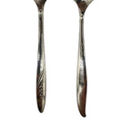 Mid-century "Silver Flower" & "Song of Autumn" Serving Spoons by Oneida Silver