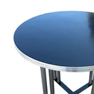Streamline Art Deco Chrome Round Side Smokers Table