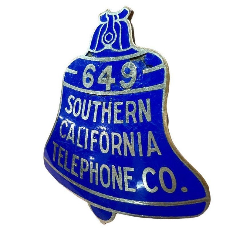 Vintage Southern California Telephone Company Badge