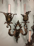 Italian Baroque Candelabra Style Wall Sconce, Pair