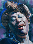 10' Foot Tall Oil on Canvas Portrait of Ella Fitzgerald