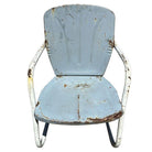 Mid-century Steel Flat Iron Springer Patio Outdoor Lounge Chair, Pair