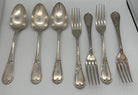 19th Century French L'Alfénide Christofle/Charles Halphen Flatware with Ladle