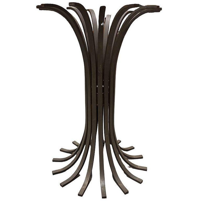 43" Round Extruded Iron Outdoor/Patio Dining Table Coated, 3 Available