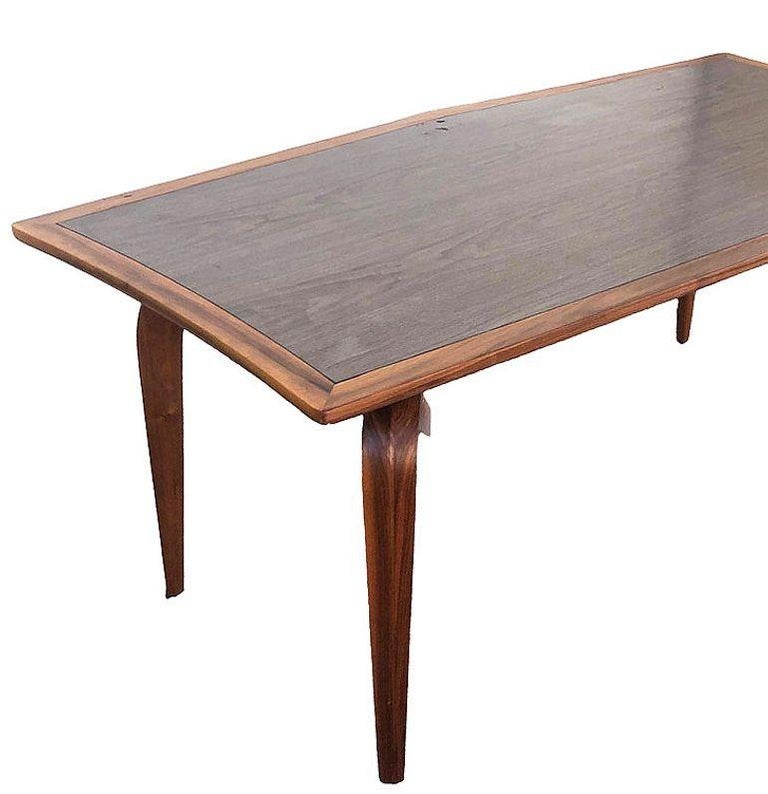 Mid-Century Walnut Dining Table by Maurice Bailey for Monteverdi Young