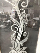 Hand Etched Organic Patterned Art Deco Door, Circa 1920