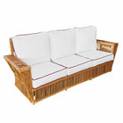 Deco Style "Presidents" Stick Reed Rattan Nantucket Sofa/Lounge Living Room Set