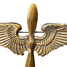 WWII USA Air Corps Force Sterling Silver Brooch Pin Badge by Meyer