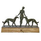 Art Deco Light-up Flapper Bronze Patina Sculpture by Enrique Molins-Balleste