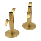 MCM "Lily" Candlestick Holders w/ Brass Inserts By Ivar Ålenius Björk for Ystad