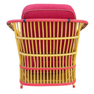 Restored Stick Reed Rattan "President" Chaise Lounge