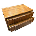 Mid Century "Parallel" Walnut End Table Commode by Barney Flagg For Drexel