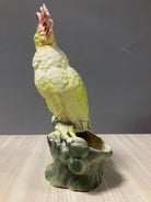 Ceramic California Pottery Tropical Cockatoo Planter