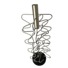 Custom Made Wire Art Candlestick Holder, Pair