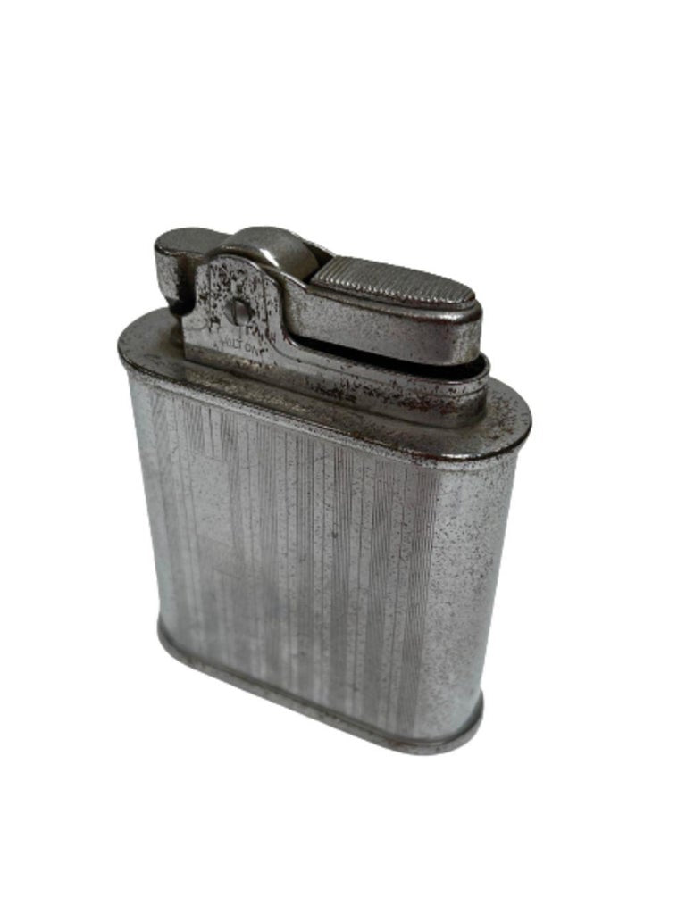 Original 1950 Stripped Table Lighter by Hilton
