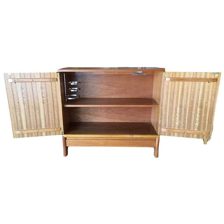 Mid-century 6057 Server Mahogany Sideboard Cabinet, John Keal for Brown Saltman