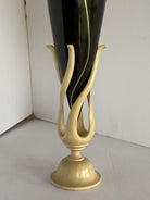 Sculpted Ebony, Silver and Maple "Hollow Vessel" #23 by Don Comer LACMA