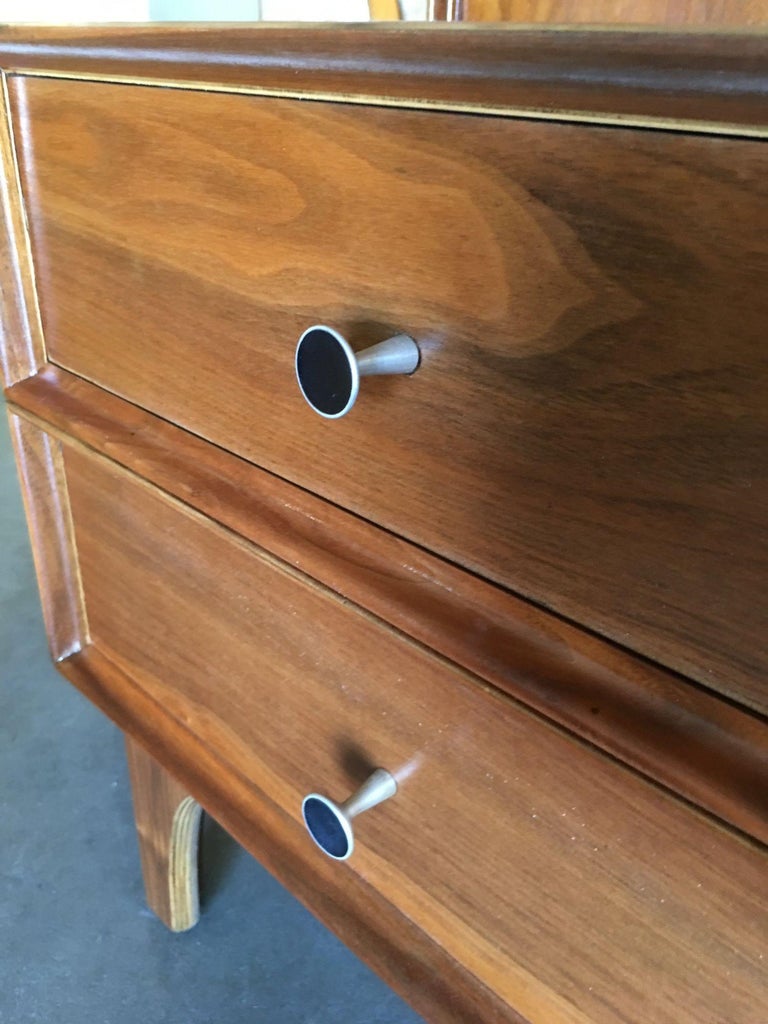 Custom Walnut Bedroom Nightstand by Glenn of California