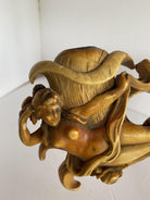 Rare Carved Hand Nude Goddess Meerschaum Pipe in Case, Circa 1890