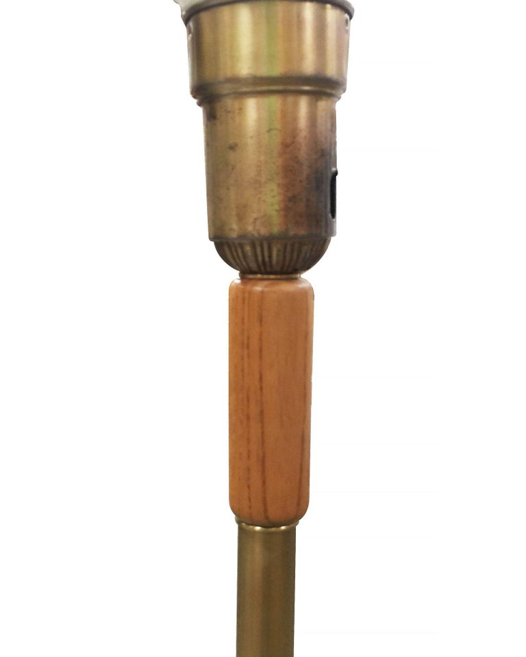 Heifetz Style Hand Carved Torchère Floor Lamp