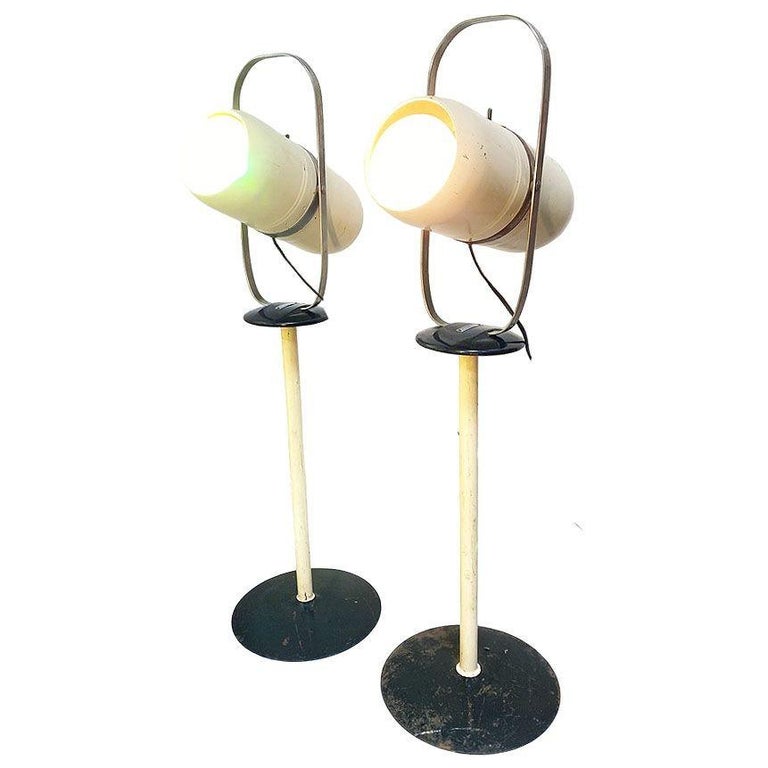 Pair of 1940's Westinghouse Mid-Century Self Tanning Lamp
