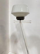Mid Century Clear Lucite Sculptural Floor Lamp