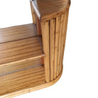 Post War Rattan Vanity Table Console Mirror with Shelf