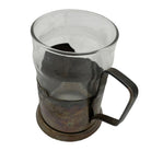 Art Deco "Age of Progress" Silver Plate and Glass Beer Mug