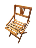Pair of George Nelson Inspired Child-Size Slat Folding Chair