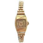 Swiss Made Rolled Gold Plate Art Deco Women's Watch by Gruen w/ Wristband